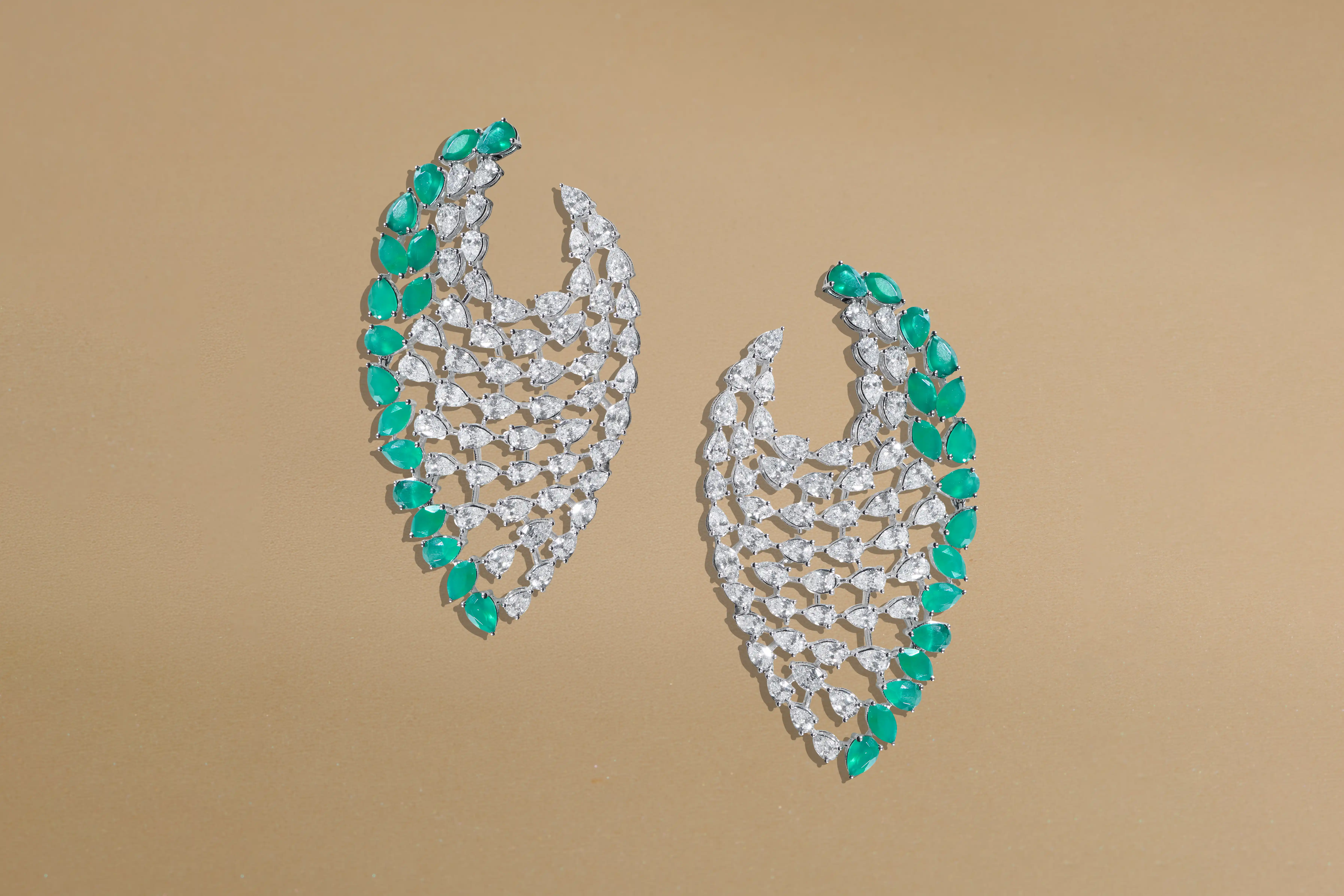 Emerald Veil Earrings